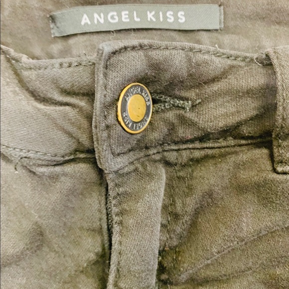 Super Short Black Denim Jean Shorts - Picture 2 of 3